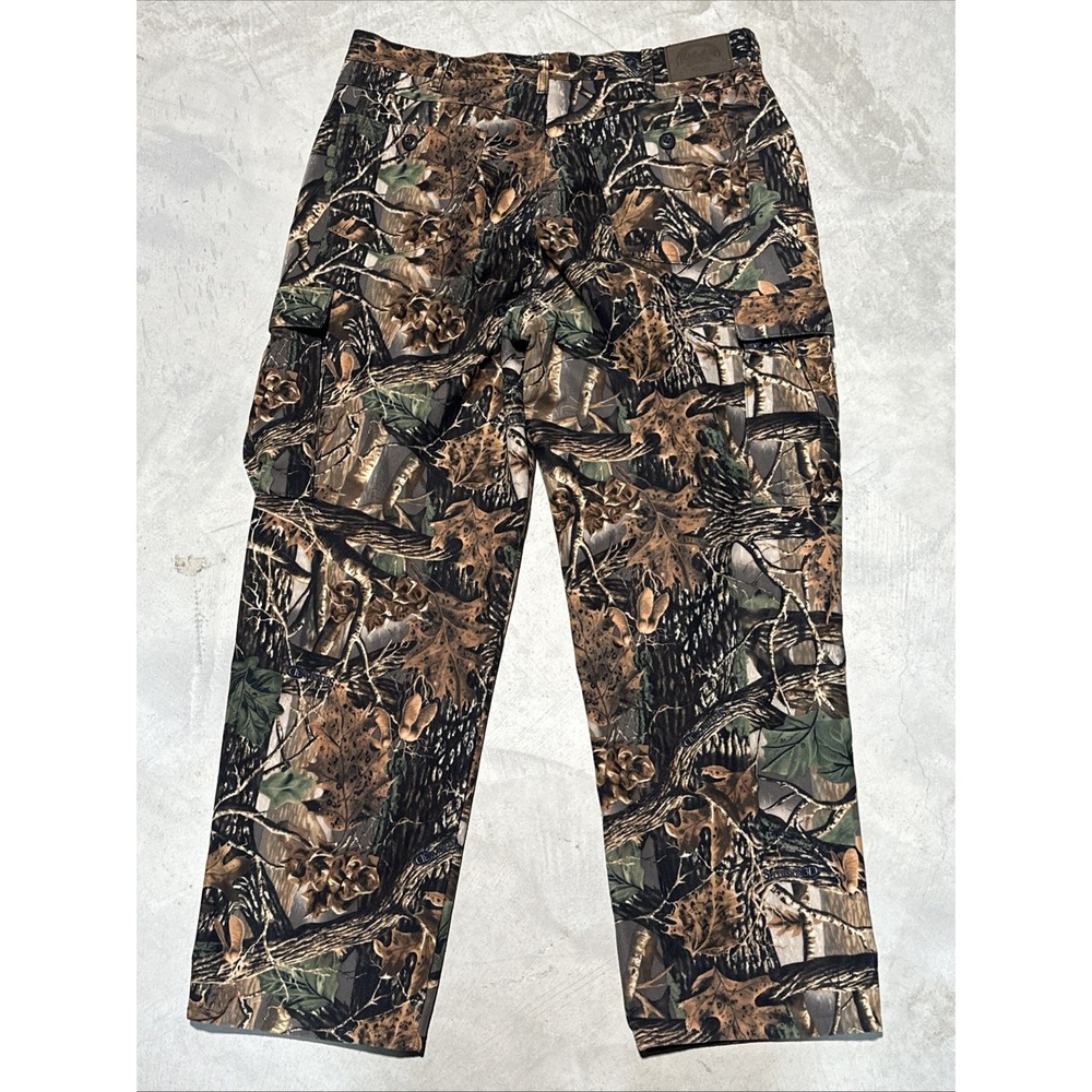Men's Cabelas Seclusion Woodland Camo Pants  Lightweight Hunting Outdoors 38x33